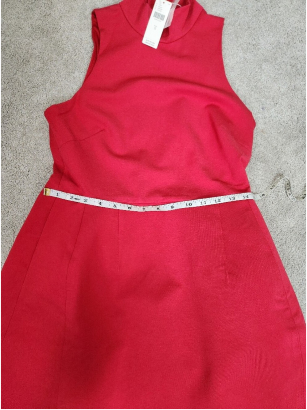 Hutch Anthropologie Little Red Mini Dress 60s Mod Mad Men Jackie O Size Small - Picture 8 of 13
